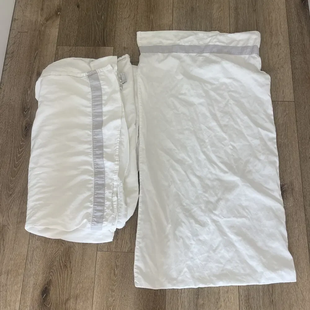 BOLL & BRANCH Organic Cotton Fair Trade Cal King Flat Sheet And King Pillow Case